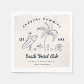 Serviette En Papier Bachelorette Coastal Cowgirl (Devant)