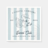 Serviette En Papier Bachelorette Coastal Cowgirl (Devant)