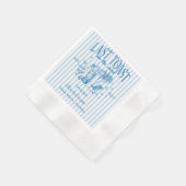 Serviette En Papier Bachelorette Côtière Moderne Cocktail Party Blue (Coin)