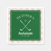 Serviette En Papier Bachelorette de golf dernier Swing (Devant)