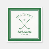 Serviette En Papier Bachelorette de golf dernier Swing (Devant)