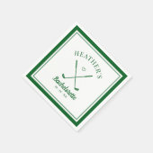 Serviette En Papier Bachelorette de golf dernier Swing (Coin)