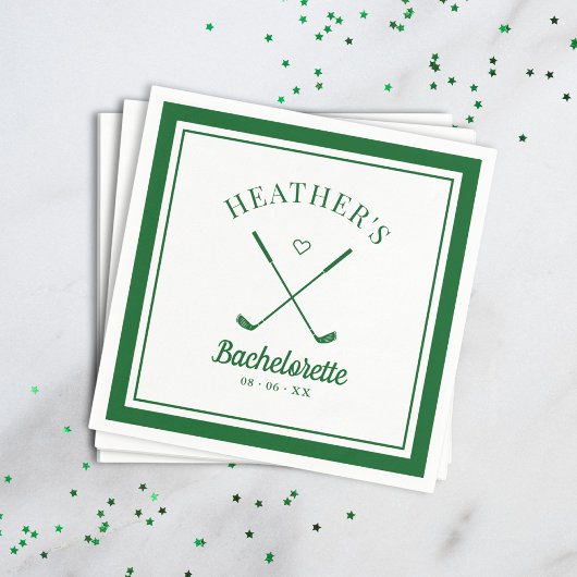 Serviette En Papier Bachelorette de golf dernier Swing