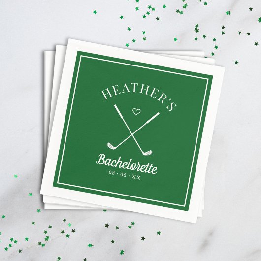 Serviette En Papier Bachelorette de golf dernier Swing