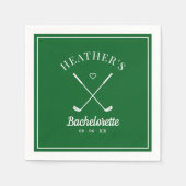 Serviette En Papier Bachelorette de golf dernier Swing (Devant)
