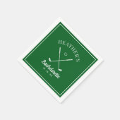 Serviette En Papier Bachelorette de golf dernier Swing (Coin)