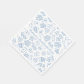 Serviette En Papier Bachelorette De Ski Dernier Toast Sur Les Pistes (Coin)