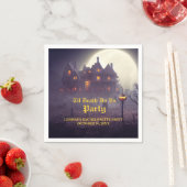 Serviette En Papier Bachelorette d'Halloween (En situation)