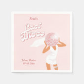 Serviette En Papier Bachelorette Disco dernière (Devant)