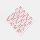 Serviette En Papier Bachelorette Fête des mariées Champagne Rose (Coin)