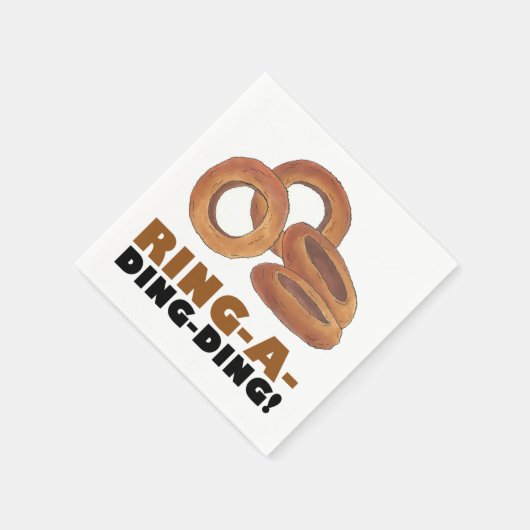 Serviette En Papier Bachelorette Mariage de Ring-a-Ding-Ding (Coin)
