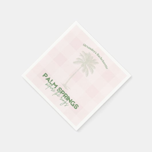 Serviette En Papier Bachelorette Palm Springs (Coin)