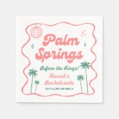 Serviette En Papier Bachelorette Palm Springs (Devant)