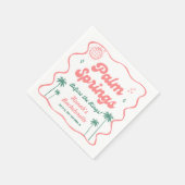 Serviette En Papier Bachelorette Palm Springs (Coin)