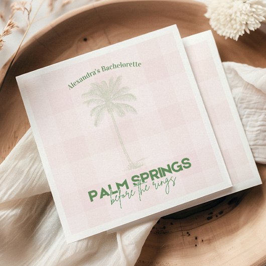 Serviette En Papier Bachelorette Palm Springs