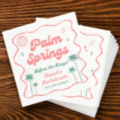 Serviette En Papier Bachelorette Palm Springs