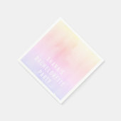 Serviette En Papier Bachelorette Party Cocktail Napkins Aquarelle (Coin)