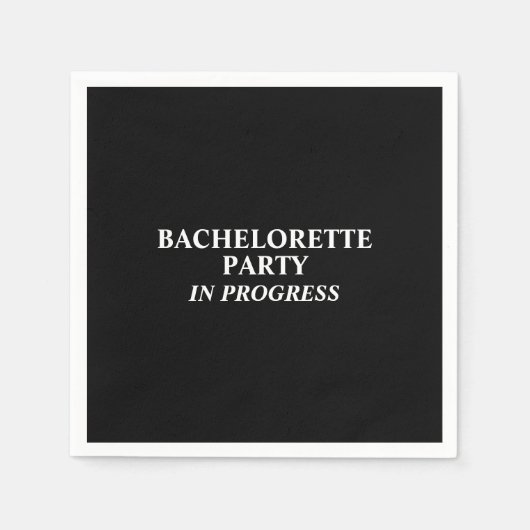 Serviette En Papier Bachelorette Party En cours Naples (Devant)
