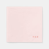 Serviette En Papier Bachelorette rose clair (Devant)