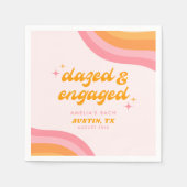 Serviette En Papier Bachelorette rose et orange Super (Devant)