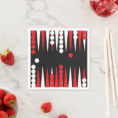 Serviette En Papier Backgammon (En situation)