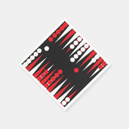 Serviette En Papier Backgammon (Coin)