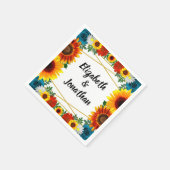 Serviette En Papier Backyard Summer Floral Geometric (Coin)