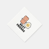 Serviette En Papier Bacon et Oeufs meilleurs amis (Coin)