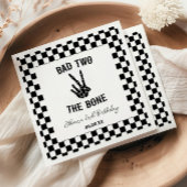 Serviette En Papier Bad Two The Bone Skeleton 2e fête d'anniversaire