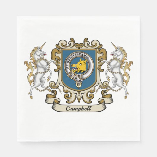 Serviette En Papier Badge Campbell Clan (Devant)
