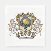 Serviette En Papier Badge Campbell Clan (Devant)