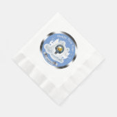 Serviette En Papier Badge de Clan Campbell Personnalisé Hiver (Coin)