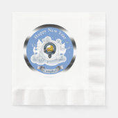 Serviette En Papier Badge de Clan Campbell Personnalisé Hiver (Devant)