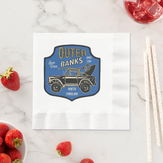 Serviette En Papier Badge NC des banques extérieures (En situation)