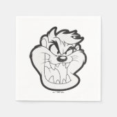 Serviette En Papier Badge TAZ™ Evil Grin (Devant)