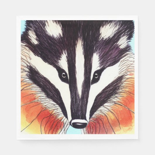 Serviette En Papier Badger (Devant)