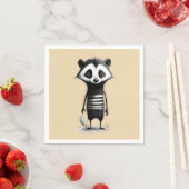 Serviette En Papier Badger de blaireau (En situation)