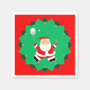Serviette En Papier Badminton de Noël