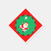 Serviette En Papier Badminton de Noël (Coin)