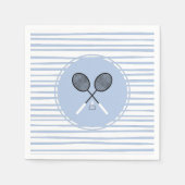 Serviette En Papier Badminton Rackets Crossed Birdie (Devant)
