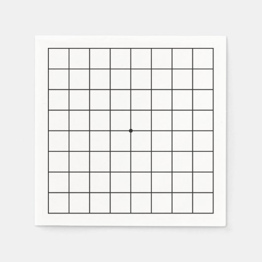 Serviette En Papier Baduk, événement 9x9 Go Board (Devant)