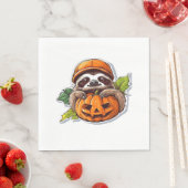 Serviette En Papier Baguette classique Halloween Halloween Sticker (En situation)
