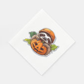 Serviette En Papier Baguette classique Halloween Halloween Sticker (Coin)