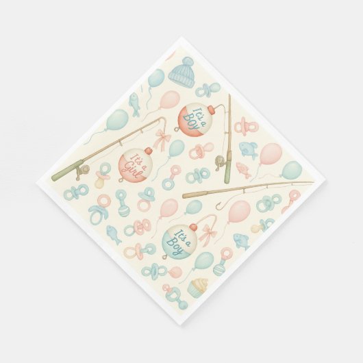 Serviette En Papier Baguette de pêche Bébé révéler pour les amateurs d (Coin)