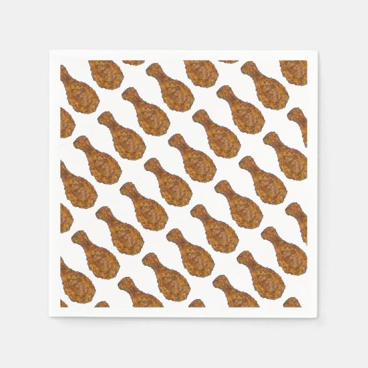 Serviette En Papier Baguette de poulet frit Restaurant de cuisine (Devant)