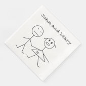 Serviette En Papier Baguette personnalisée adorable Figurine serviette (Coin)