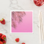 Serviette En Papier Bahama Breeze bronze Rose or Palm rose Mariage (En situation)