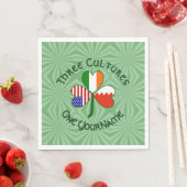 Serviette En Papier Bahraini Irish USA Shamrock Anniversaire (En situation)