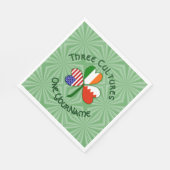 Serviette En Papier Bahraini Irish USA Shamrock Anniversaire (Coin)