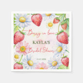 Serviette En Papier Baie amoureuse impression de douche de mariage aux (Devant)